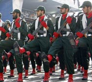 Members of Iran's Revolutionary Guard
